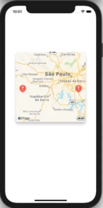 image with two red annotations zoomed in for the tutorial about MapKit annotations animations