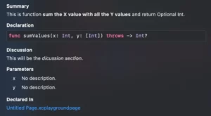 Documentation pleasant in Swift image 6 example