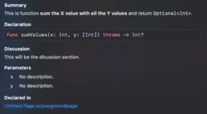 Documentation pleasant in Swift image 7 example