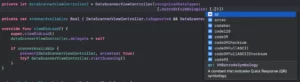 vision qr code and barcode type read in ScannerViewController parameter image example