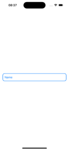 Name login SwiftUI example for beginners screen