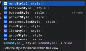 all options of SwiftUI Styling in iOS tutorial step-by-step