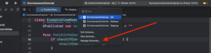 Xcode manage schemes tutorial. How to manage schemes in Xcode.
