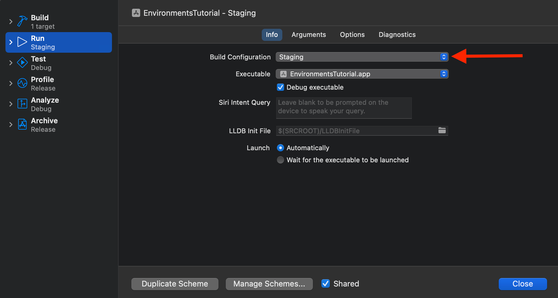 Setting Up Different Environments in SwiftUI: Command Line Arguments ...