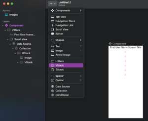 how adding the second VStack in Judo