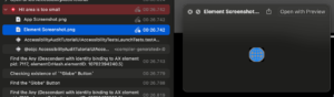 how to identify a view without proper accessibility